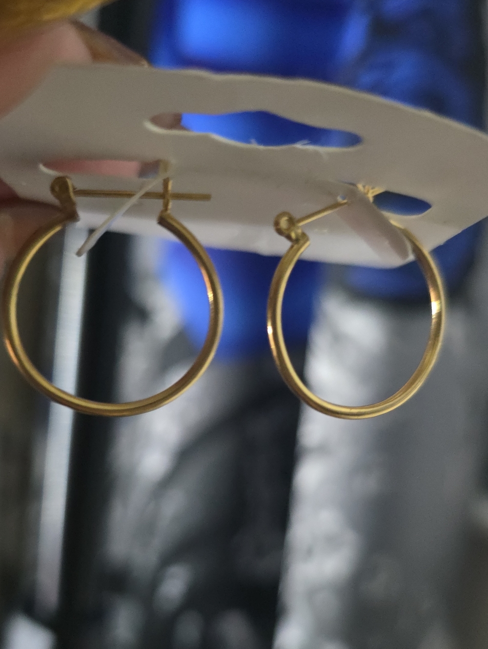 Polished Gold Hoop Earrings for Women